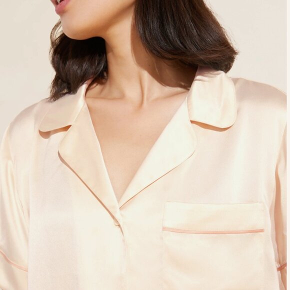 Inez Washable Silk Short PJ Set Small - Picture 4 of 8